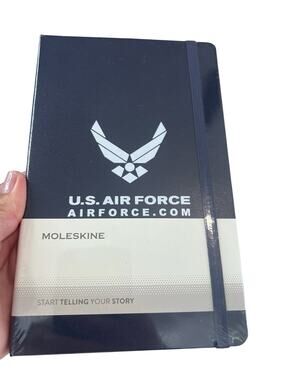 Moleskine US AIR FORCE Custom Edition Notebook 5 X 8 Navy Blue